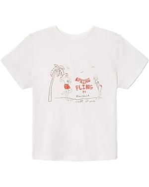 RE/DONE T-Shirt Con Stampa - Bianco