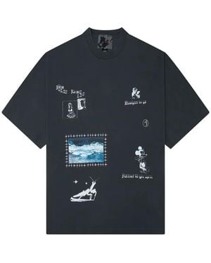 JUNGLES JUNGLES Graphic-Print T-Shirt - Blue
