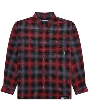 Neighborhood Check Corduroy Shirt - Red