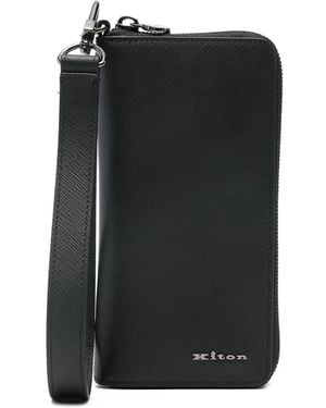 Kiton ファスナー財布 - ブラック