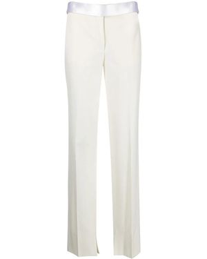 Stella McCartney Hose aus Satin - Weiß