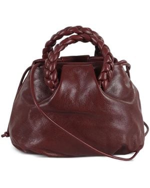 Hereu Braided-Handles Tote Bag - Red