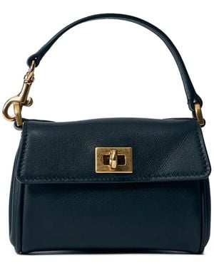 Balenciaga Mini Top Handle Twist-Lock Bag - Blue