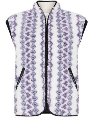 Isabel Marant Printed Reversible Vest - Blue