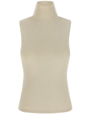 Extreme Cashmere N°502 Collo High-Neck Top - Natural