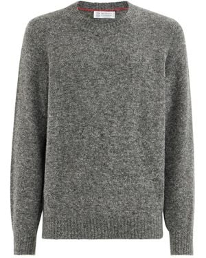 Brunello Cucinelli Pullover Mit Rundhalsausschnitt - Grau