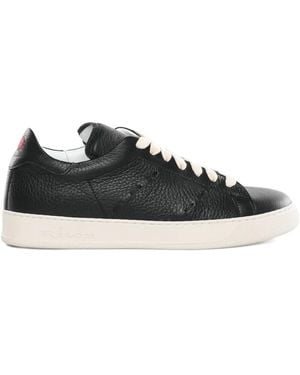 Kiton Pebbled Trainers - Black