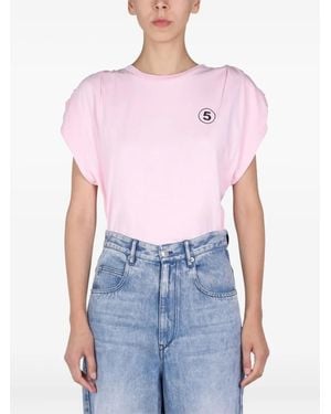 Department 5 Hollywood Logo-Print T-Shirt - Blue