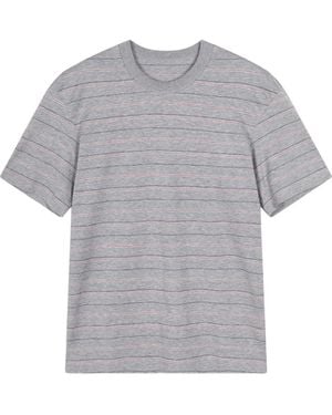 JNBY Stripe-Print Relaxed-Fit T-Shirt - Gray