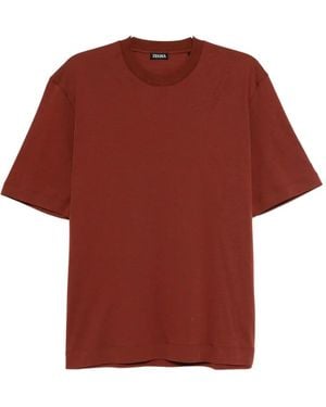 ZEGNA Back-panel Detail T-shirt - レッド