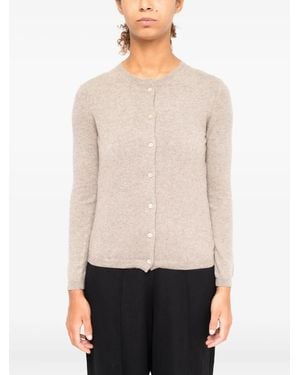 LA ROSE Cropped-Cardigan - Weiß