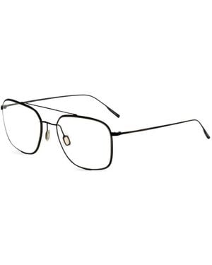 Porsche Design Double-Bridge Geometric-Frame Glasses - White