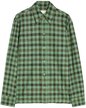 Jil Sander Checked Shirt - Green