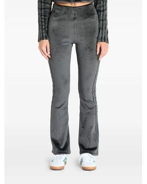 adidas Ribbed Flared Leggings - Grey