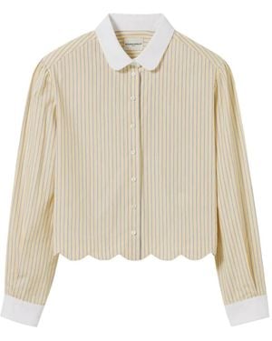 Claudie Pierlot Striped Shirt - Natural