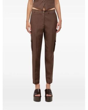 Blugirl Blumarine Pantalon À Poches Cargo - Brown