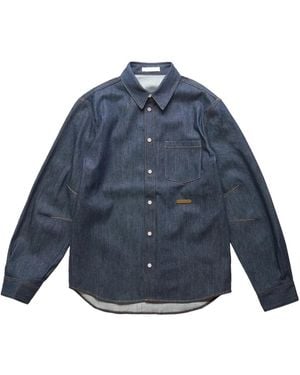 Helmut Lang Long-Sleeve Denim Shirt - Blue