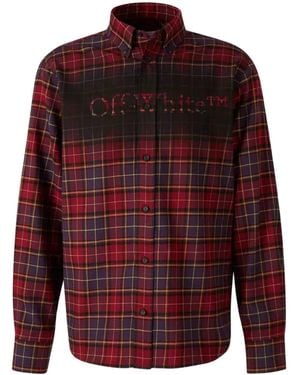 Off-White c/o Virgil Abloh Checkered shirt jacket - Rot