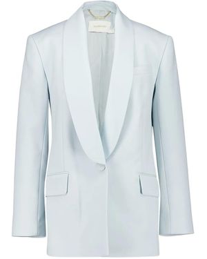 Zimmermann ショールカラーシングルジャケット - ブルー
