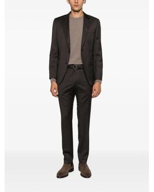 BOSS Micro-Patterned Two-Piece Suit - Zwart