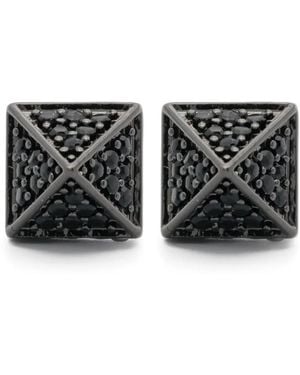 Eddie Borgo Pavé Pyramid Earrings - Black