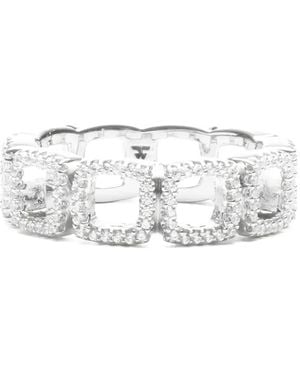 Tom Wood Anello Con Zircone - Bianco