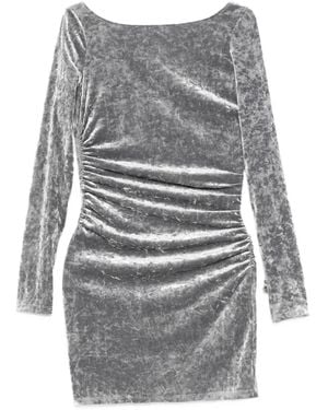 Patrizia Pepe Ruched mini dress - Grau