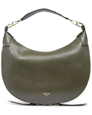 Lancel Small Origami Leather Bag - Grey