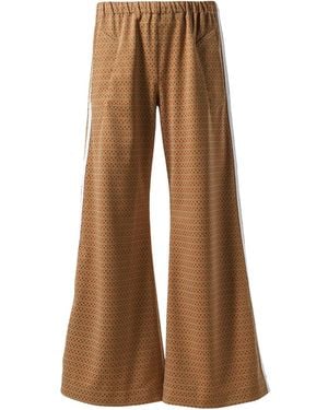 Egonlab Geometric-Print Track Trousers - Brown
