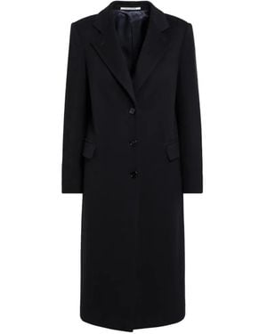 Tagliatore Single-Breasted Notched-Lapel Coat - Black