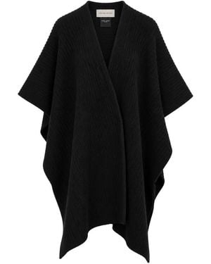 Christian Wijnants Ribbed-Knit Cape - Black