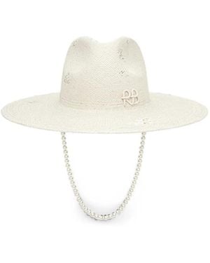 Ruslan Baginskiy Fedora Mit Logo-Applikation - Weiß