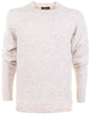 Peserico Pull En Maille Côtelée - Blanc