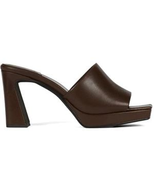 Jeffrey Campbell Dress-Code Platform Sandals - Brown