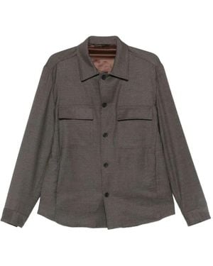 Briglia 1949 Chemise À Détail De Poche - Marron