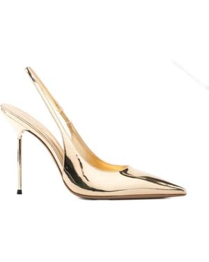 Paris Texas Slingback Heeled Pumps - Metallic