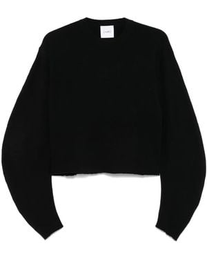 Nude Virgin Wool Sweater - Black