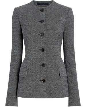 Proenza Schouler Annemarie Button-Fastening Jacket - Black