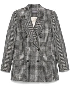 Lorena Antoniazzi Checked Blazer - Grey