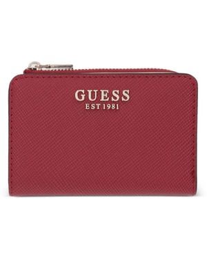 Guess Laurel Saffiano Wallet - Rot