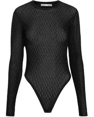 Kith Monogram-Pattern Bodysuit - Black