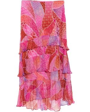 RIXO London Ls Preslee Ibiza Night Skirt - Pink