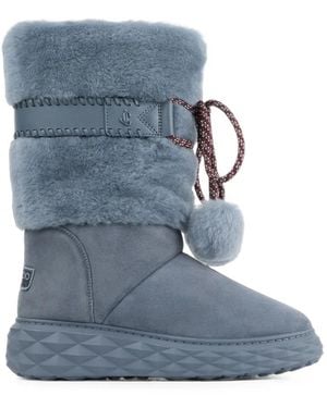 Jimmy Choo Cobi Shearling-Trim Boots - Blue