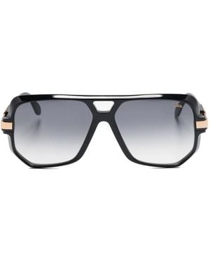 Cazal Geometric-Frame Sunglasses - Black