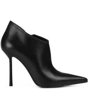 Le Silla Bella Pointed-Toe Ankle Boots - Black