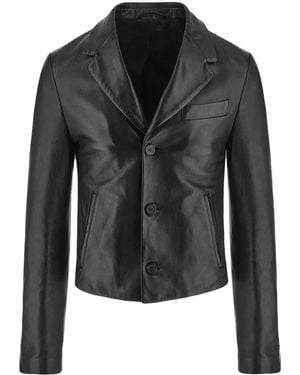 Ferragamo Leather Jacket - Black