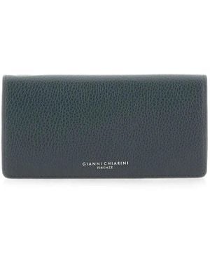 Gianni Chiarini Grain Pebbled Leather Wallet - Gray