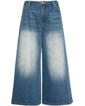 Cynthia Rowley ローライズ ワイドジーンズ - ブルー