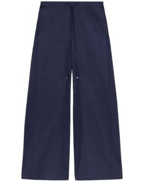 Loewe Broek Met Wijde Pijpen En Trekkoord - Blauw