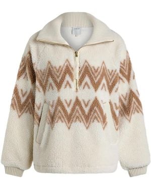 Varley Jersey Hendrik Con Media Cremallera - Blanco